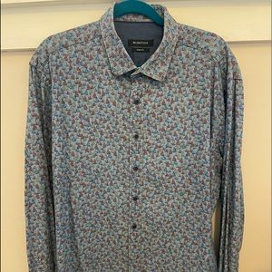 Men’s BUGATCHI DRESS SHIRT WITH SAILBOAT print
